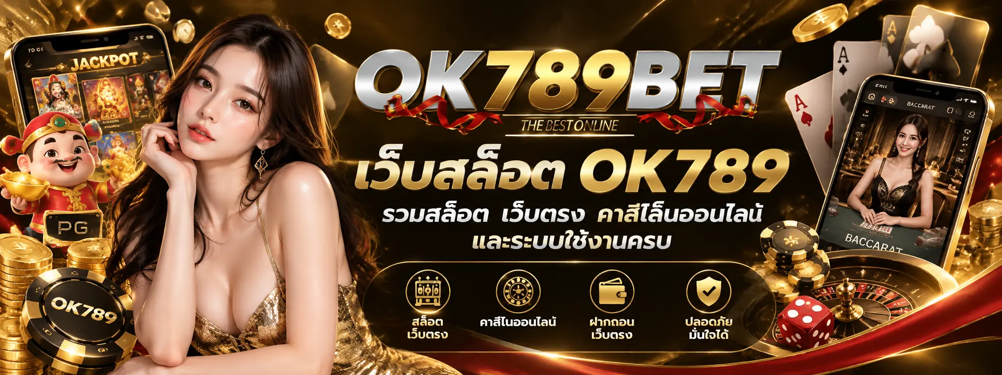 เว็บสล็อต ok789 รวมสล็อต เว็บตรง คาสิโนออนไลน์ และระบบใช้งานครบ